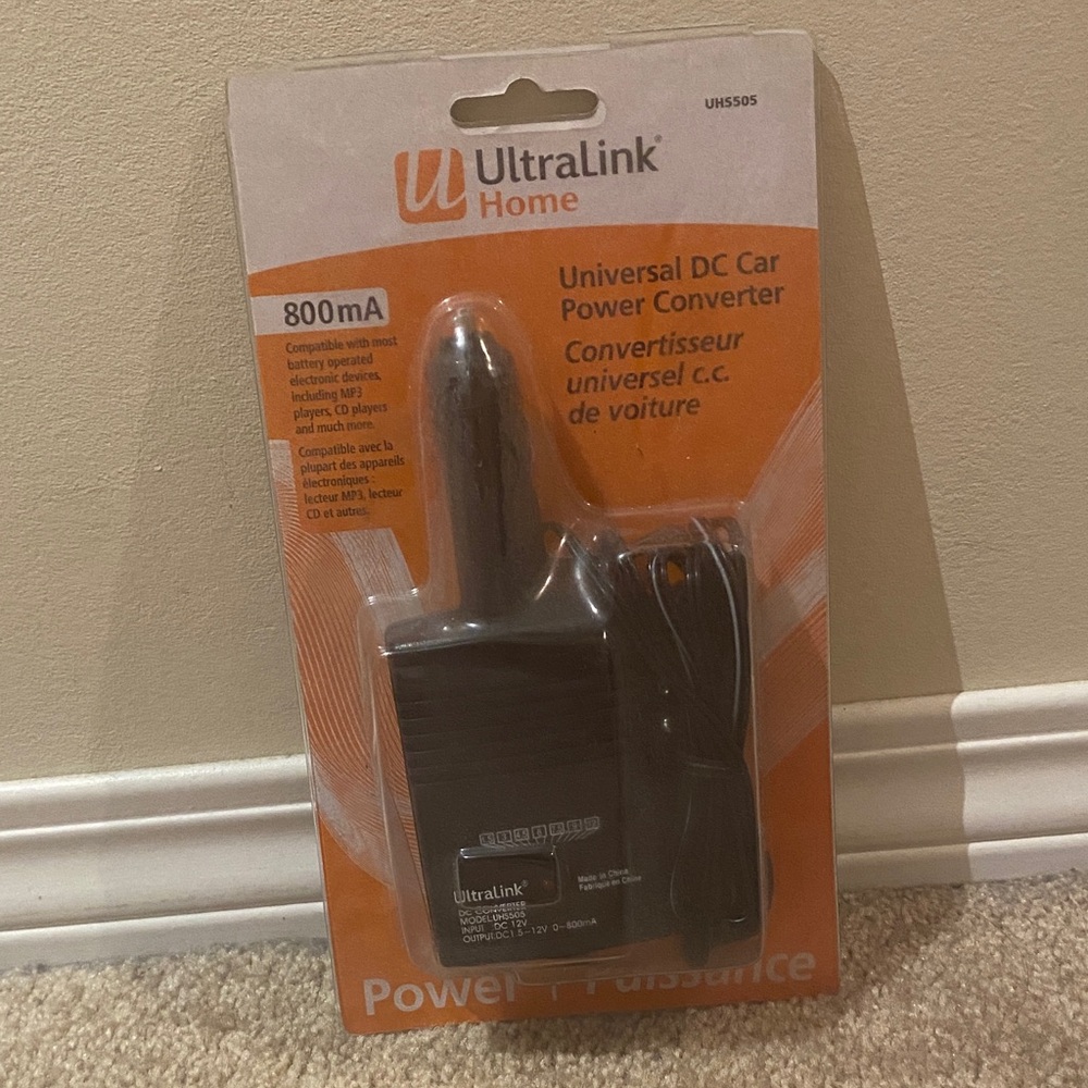 Universal DC Car Power Converter - Black